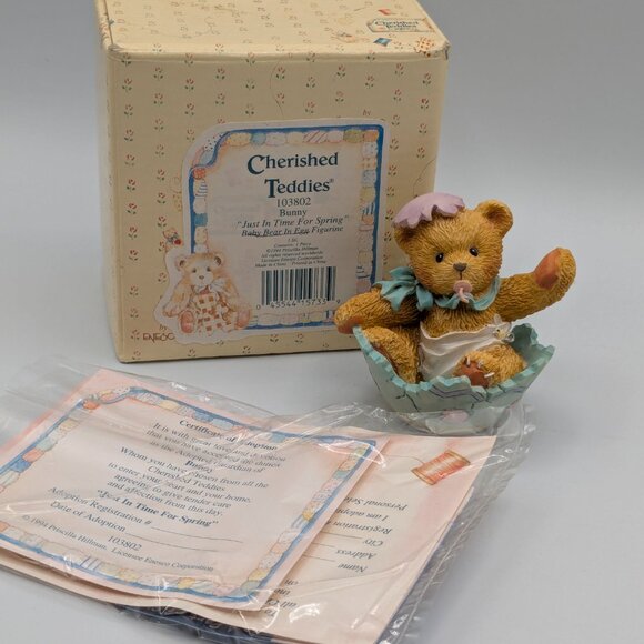 Cherished Teddies Bunny "Just in Time for Spring" (103802) 1994 - Picture 2 of 10